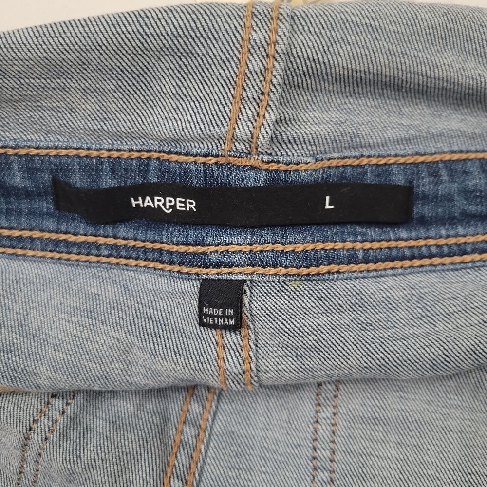 Women's Distressed Overalls - Picture 4 of 5